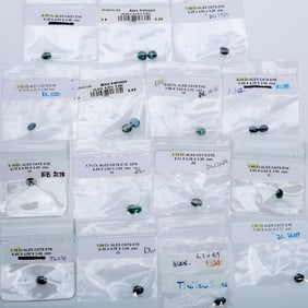 Unmounted alexandrite cat's eyes
