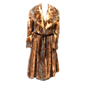 Vintage Argentinian Fur/Leather Coat, with Hat