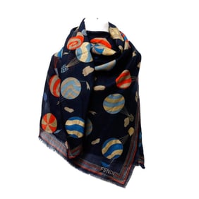 Three Fendi Silk/Wool Scarves