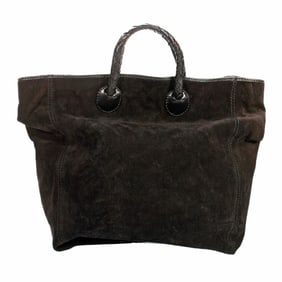 Vintage Bottega Veneta Black Suede Tote