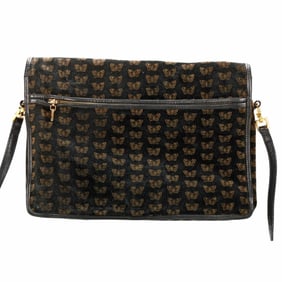 Vintage Bottega Veneta Suede Butterfly Shoulder Bag