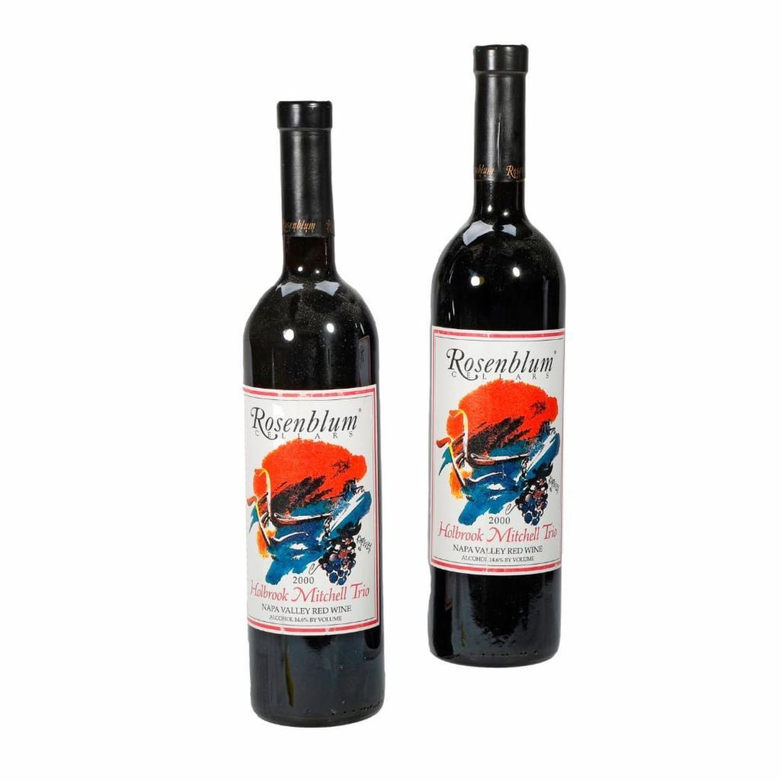 Case Rosenblum Holbrook Mitchell Red Wine Varietals: Comprising (7) @ 2000, one 2003 and (2) @ 2004 Holbrook Mitchell Trio red table wine; together with a 2004 Reserve Syrah; and a 1996 Mt. Veeder Brandlin Ranch Zinfandel [12 Total] 