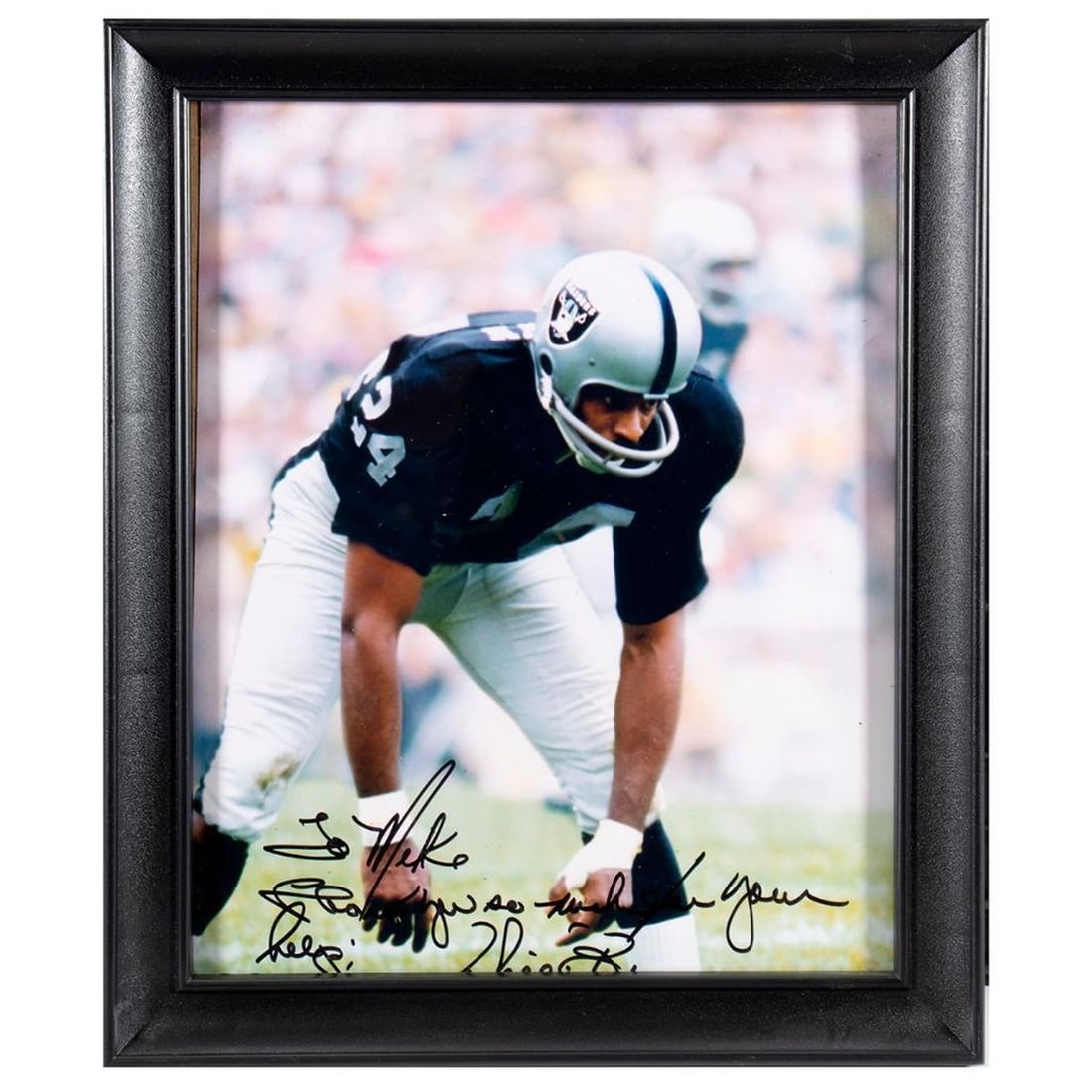 Charles Woodson Autographed Photograph: Charles Woodson Autographed Photograph. Frame: 11 1/2 x 9 1/2 inches. Photo: 10 x 8 inches.