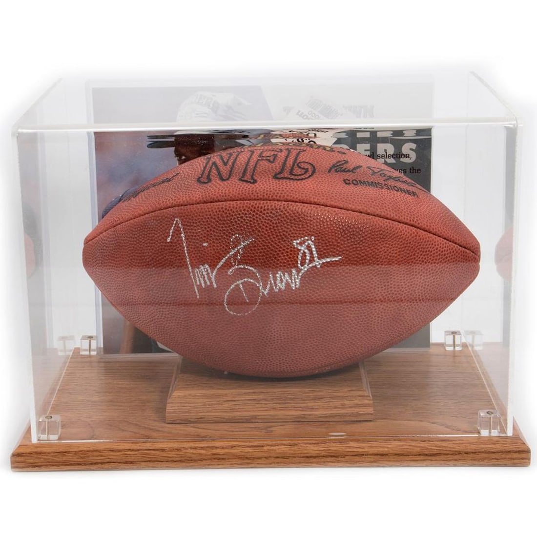 Autographed Tim Brown Raiders Wilson Football (1 of 7)