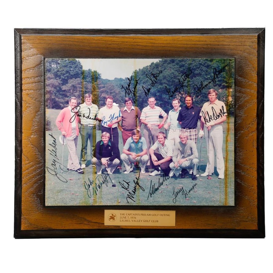 1976 Pro-Am Golf Outing Signed Plaque (1 of 1)
