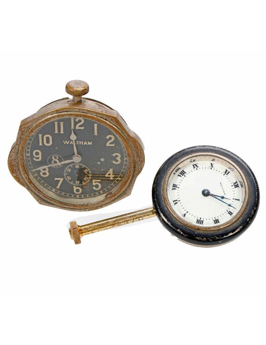 Two Waltham Car Clocks, c. 1910s (1 of 2)