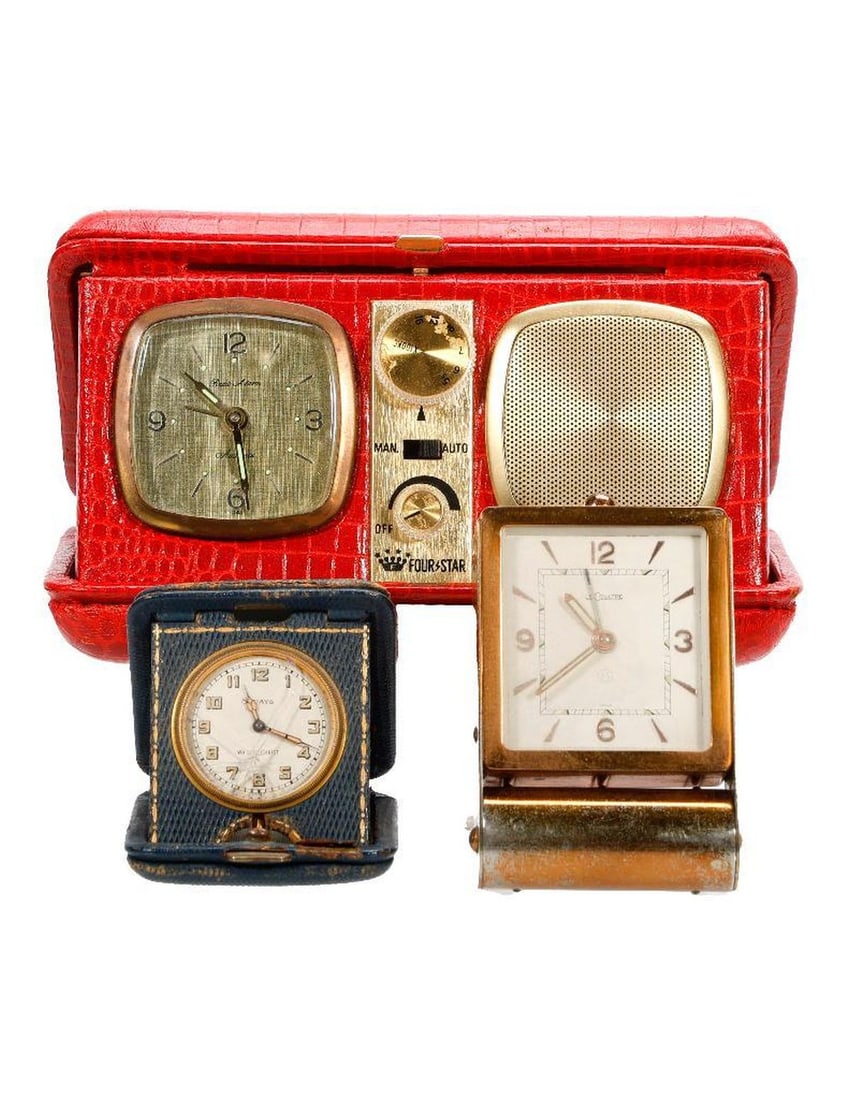 Four-Star Travel Radio Alarm Clock, with others (3) (1 of 2)