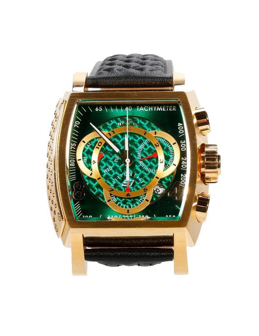 Invicta S1 Rally Watch: An Invicta S1 Rally 48mm Chronograph watch, with Tachymeter, Model 27929. In original box with warranty and tag. NOTE: Watches were running prior to auction, all watches are sold as is