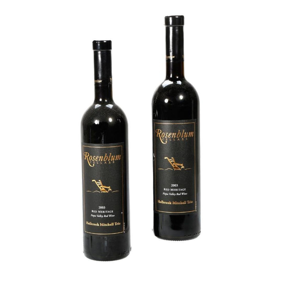 2003 Rosenblum Cellars Holbrook Mitchell Trio Red Wine Case: Please note that Turner Auctions + Appraisals does not guarantee the condition of this estate wine as it is uncertain whether the wine was previously stored in adequate climate controlled conditions.