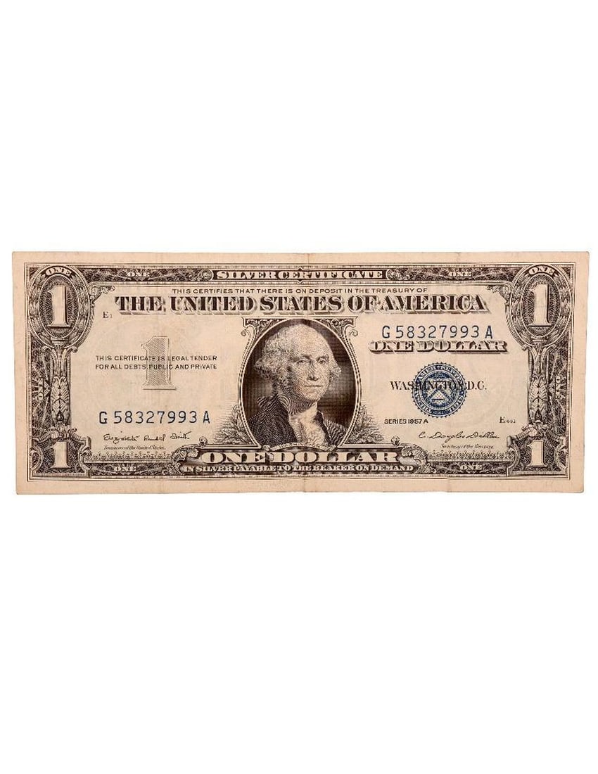 Silver Certificate 1957 One Dollar Bills (4) - 7