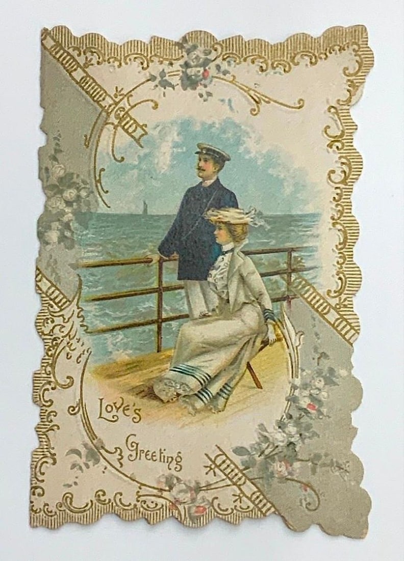Vintage valentine card: “Love’s Greeting