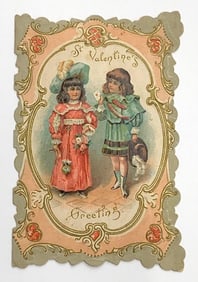 Vintage valentine card: “St. Valentine’s Greeting