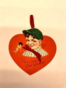 Valentine Card: "I have a loving heart Dear Valentine"