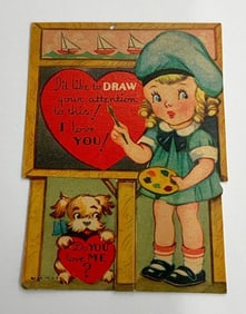 Valentine Card: "'I'd like to draw your attention"