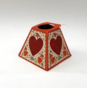 Valentine Card: pop-up, trapezoid with hearts