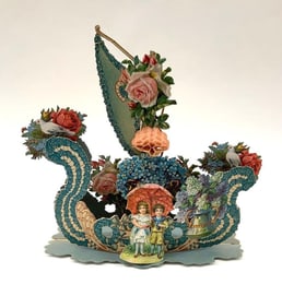 Valentine Card: pop-up, sailboat