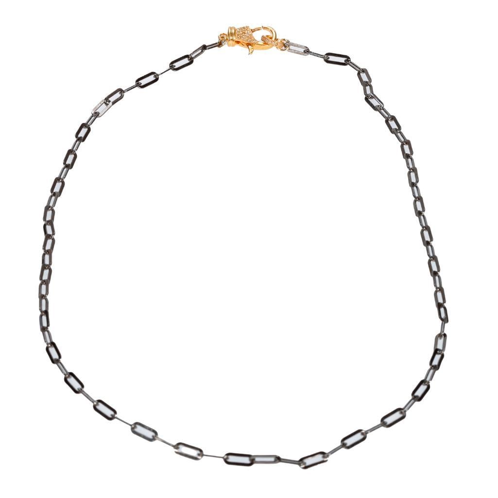 A diamond and silver necklace (1 of 3)