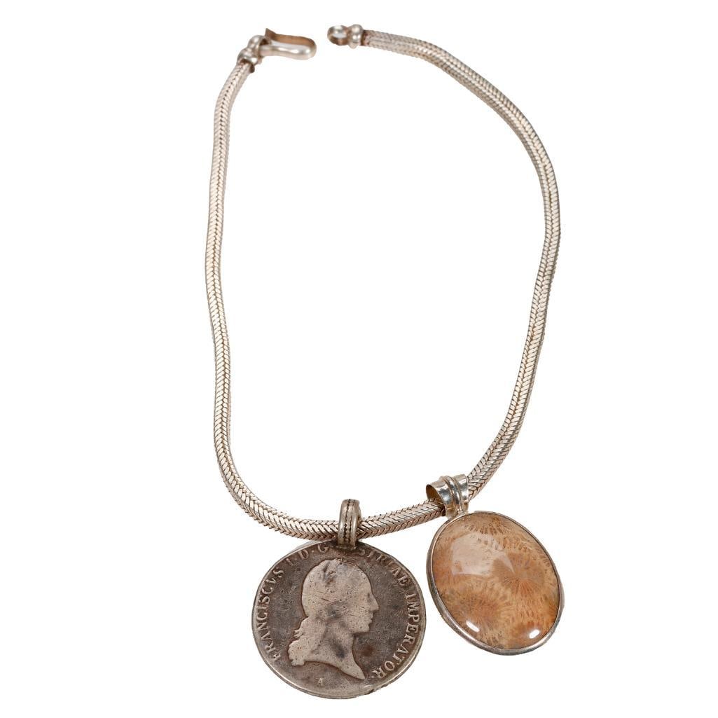 A silver pendant-necklace (1 of 3)