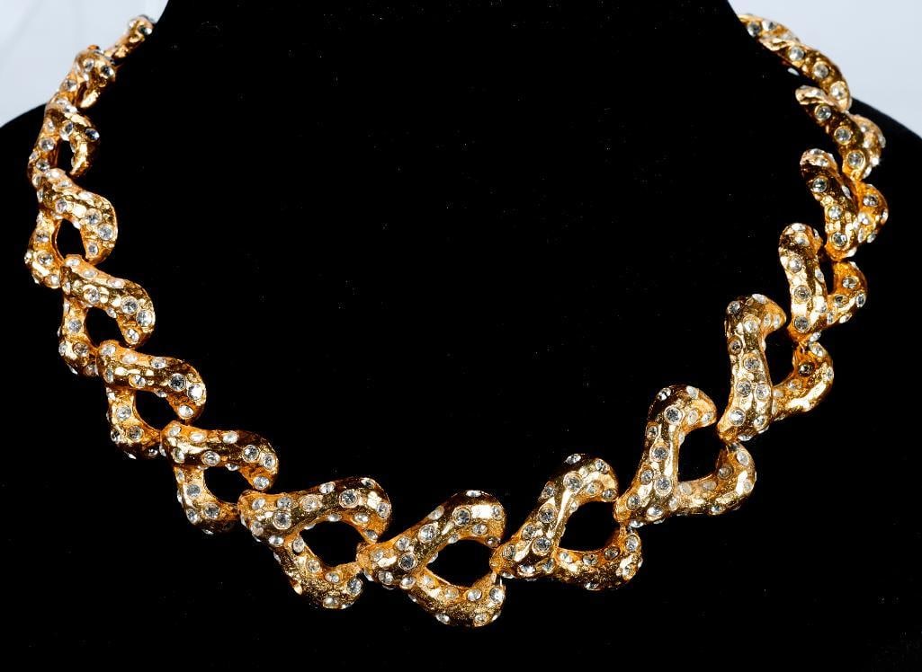 Vintage Alexis Lahellic France rhinestone necklace (1 of 2)