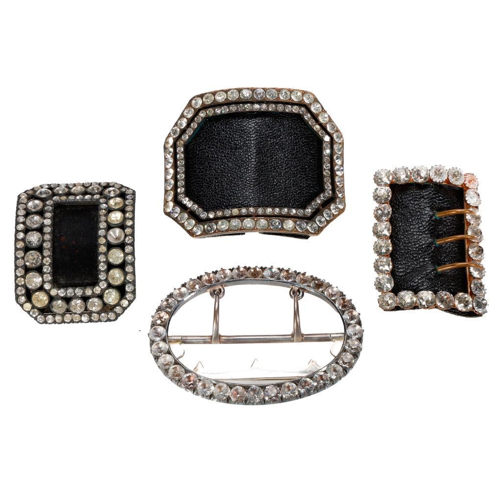 A group of antique paste, silver, metal accessories (1 of 2)