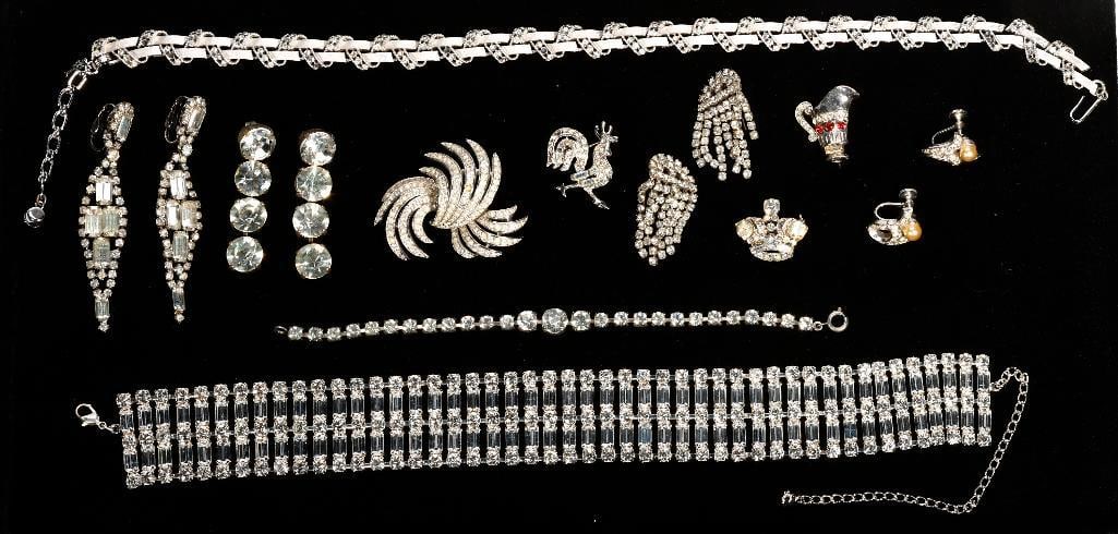 Collection of vintage rhinestone jewelry (1 of 3)