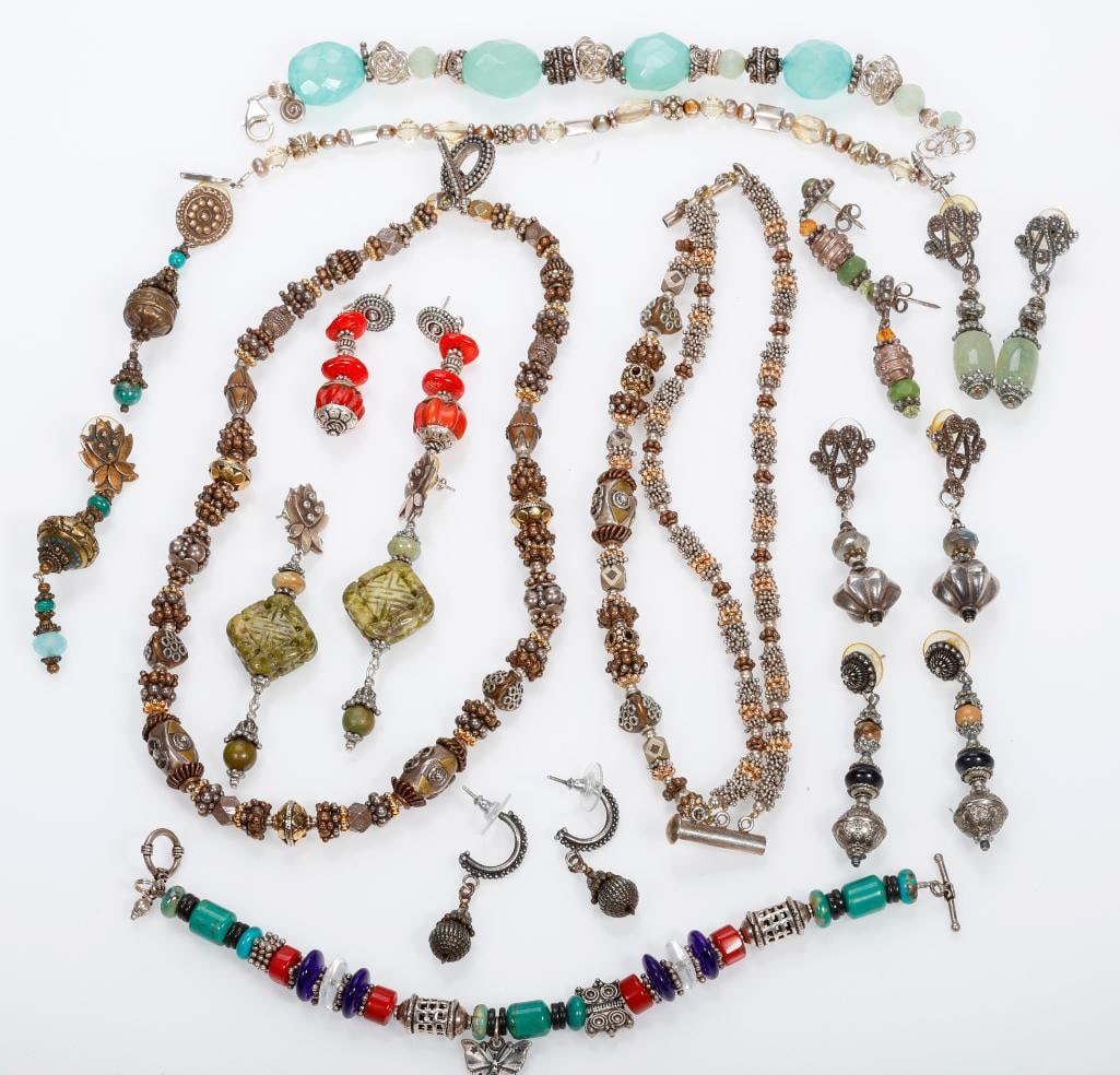 A group of stone, silver and mixed metal jewelry (1 of 4)