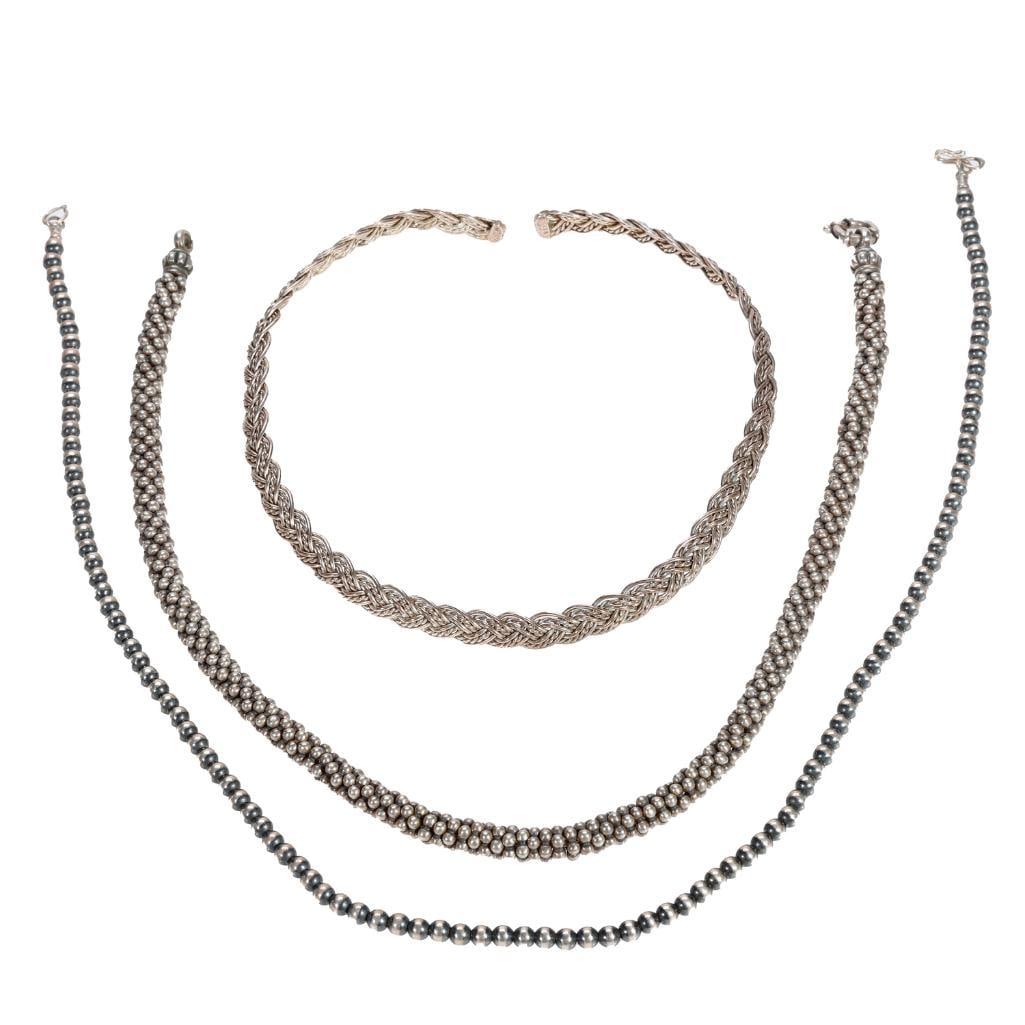 Three silver necklaces (1 of 3)