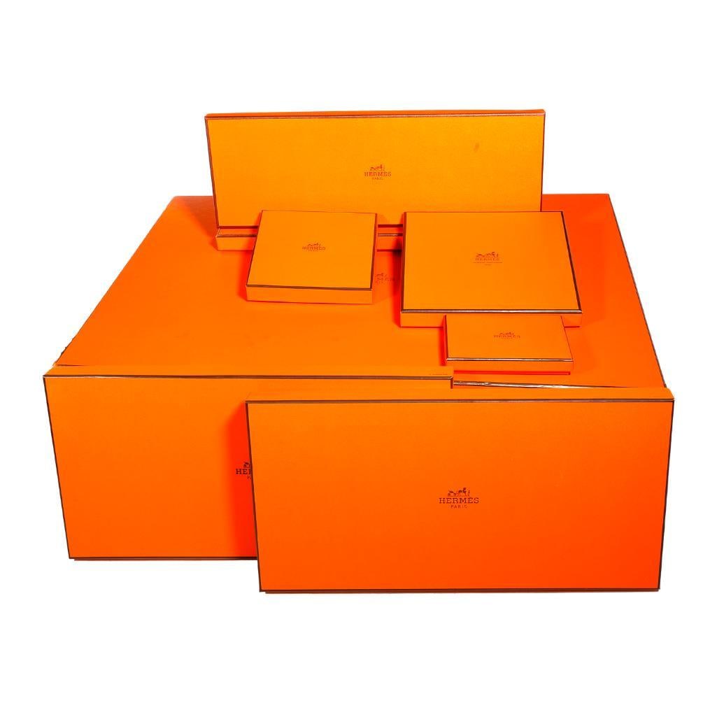 Assortment of Empty Hermes Boxes (22), and Ribbons (1 of 2)