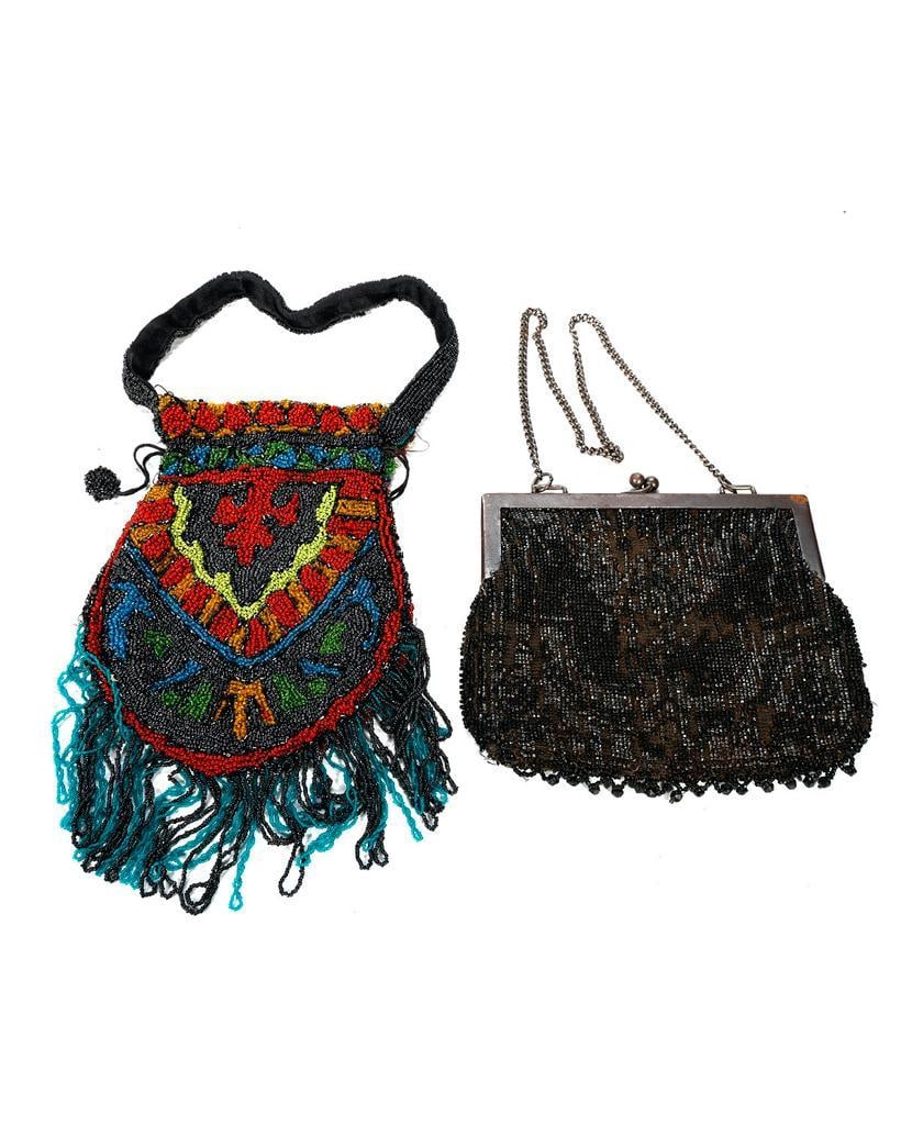 Art Deco Beaded Purse, with another. (1 of 3)
