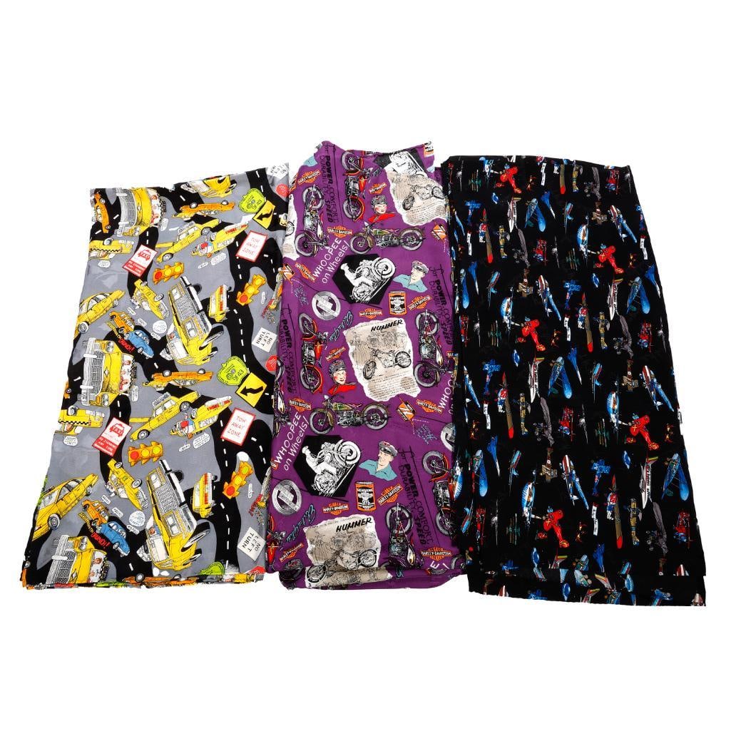 Nicole Miller Silk Scarves (3): Planes, Cabs, Motorcycles (1 of 4)