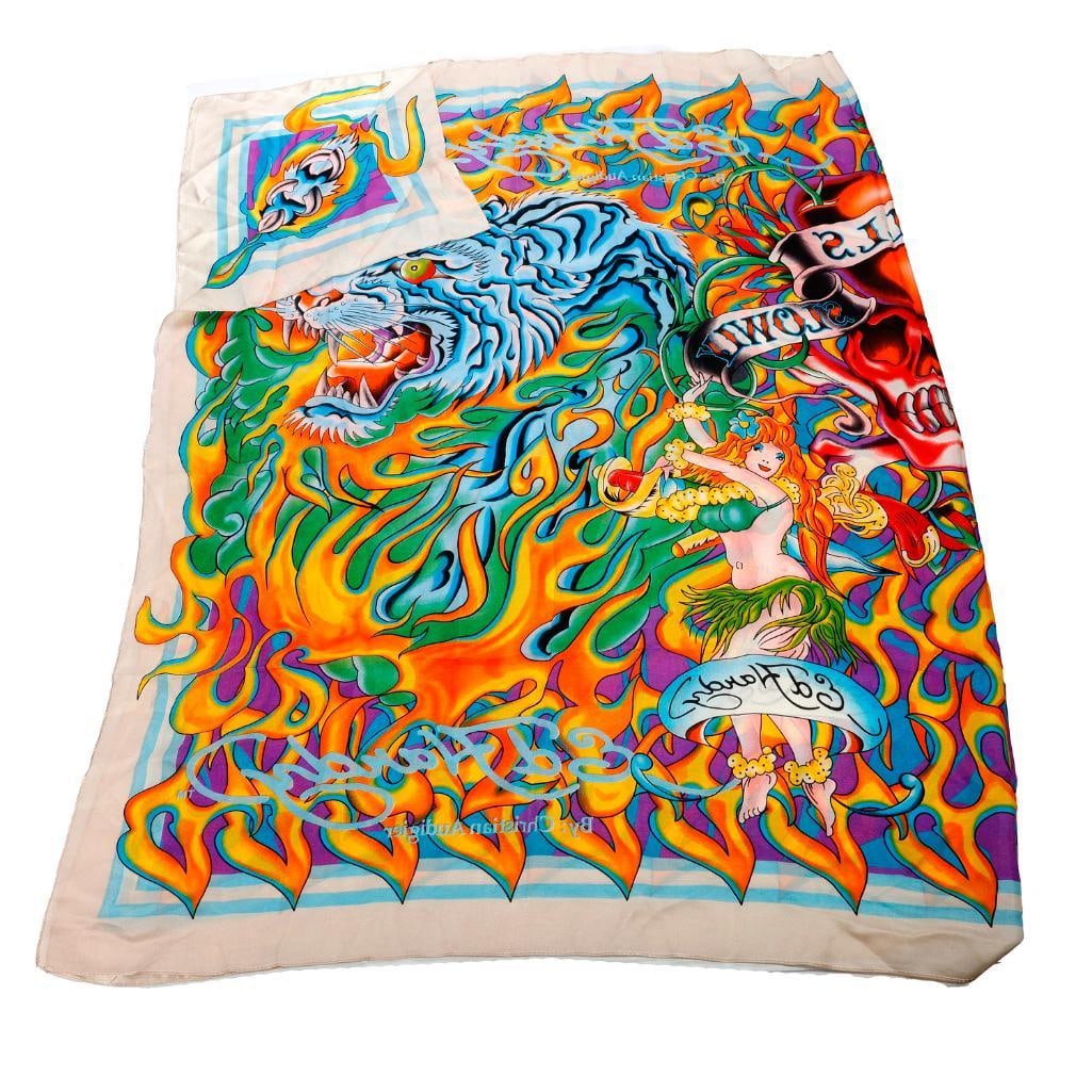 Christian Audigier Silk Tattoo Art Scarves (3) (1 of 4)