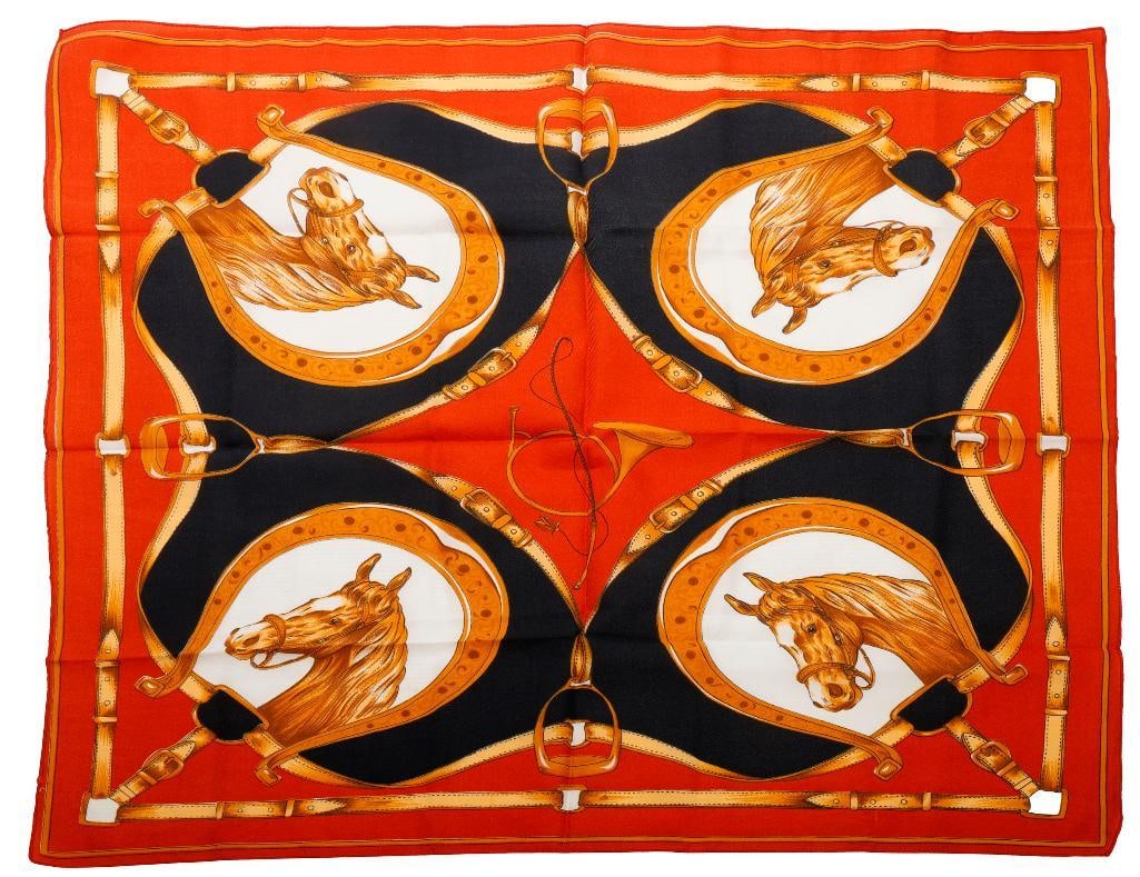 Group of Silk/Other Assorted Scarves (10) (1 of 4)