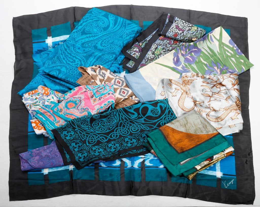 Charles Jourdan Silk Paisley and Other Vintage Scarves (11) (1 of 3)