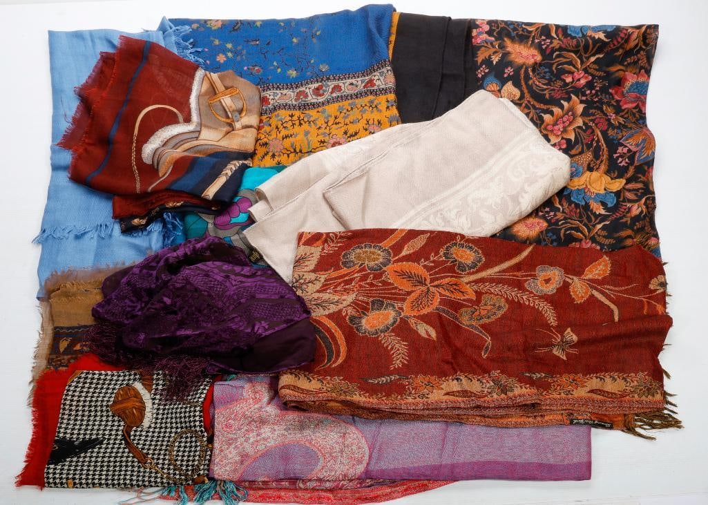 Assortment of Vintage Scarves/Wraps (10) (1 of 3)