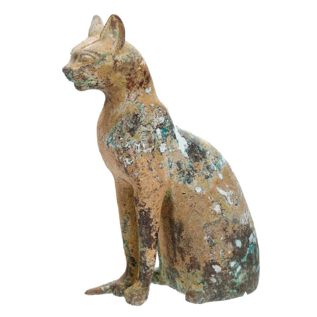 Egyptian Ptolemaic Style Bronze Figure of Cat - 2