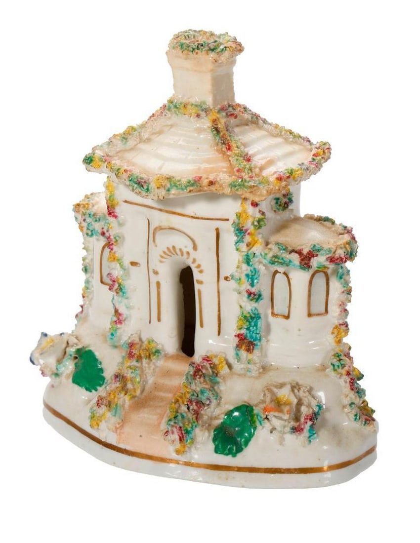 Seven Staffordshire Pastille Burners - 4