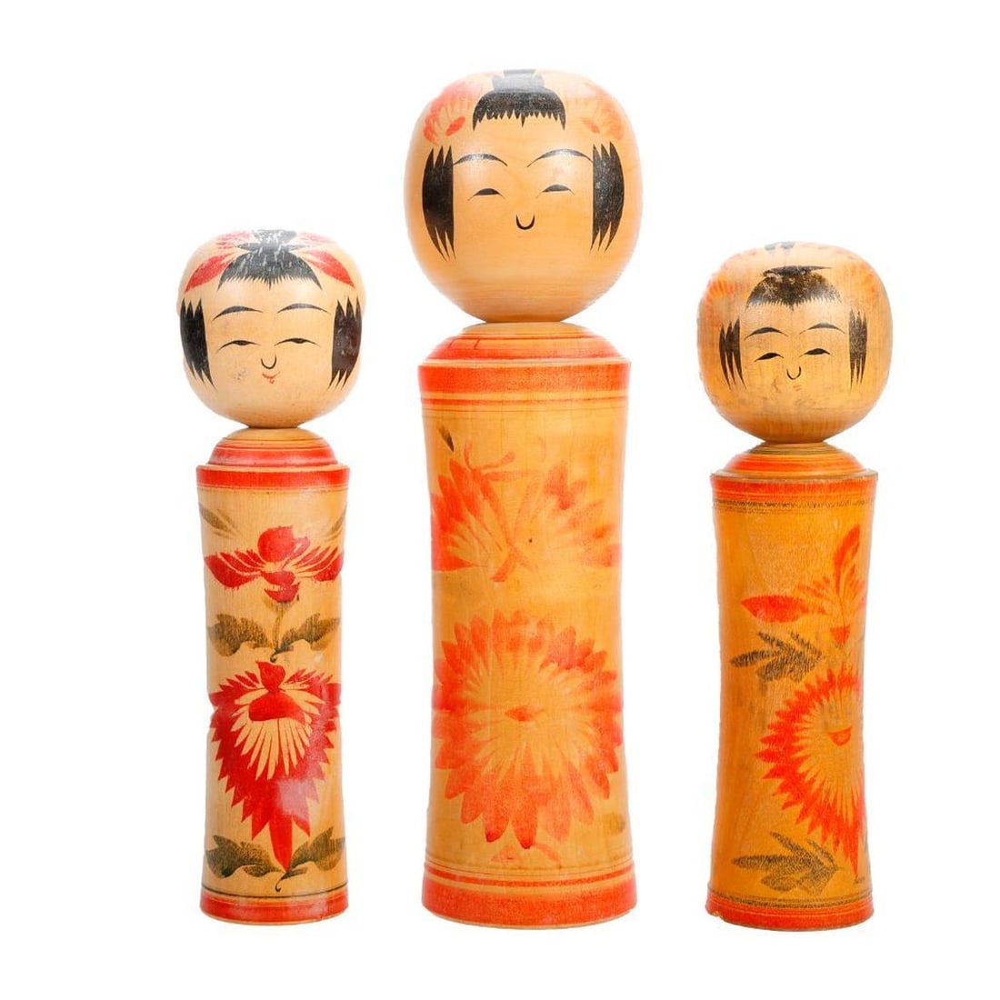 Lot of Traditional Naruko Kokeshi Dolls - 2