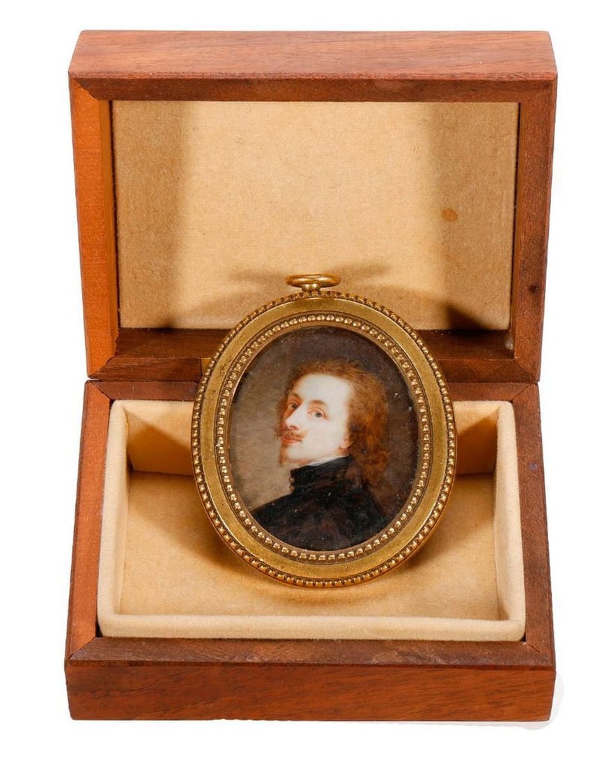 An English Portrait Miniature After Van Dyck - 3