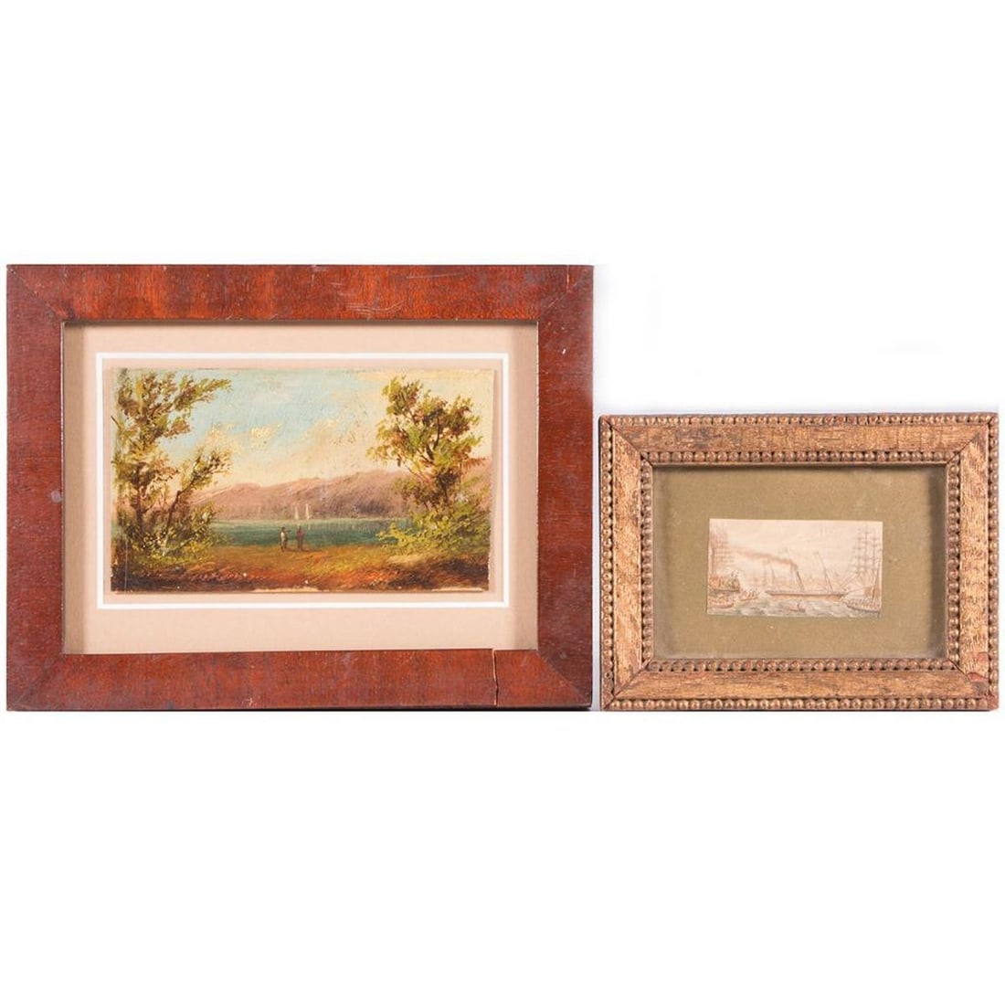 Two 19th Century Framed Miniatures (1 of 4)