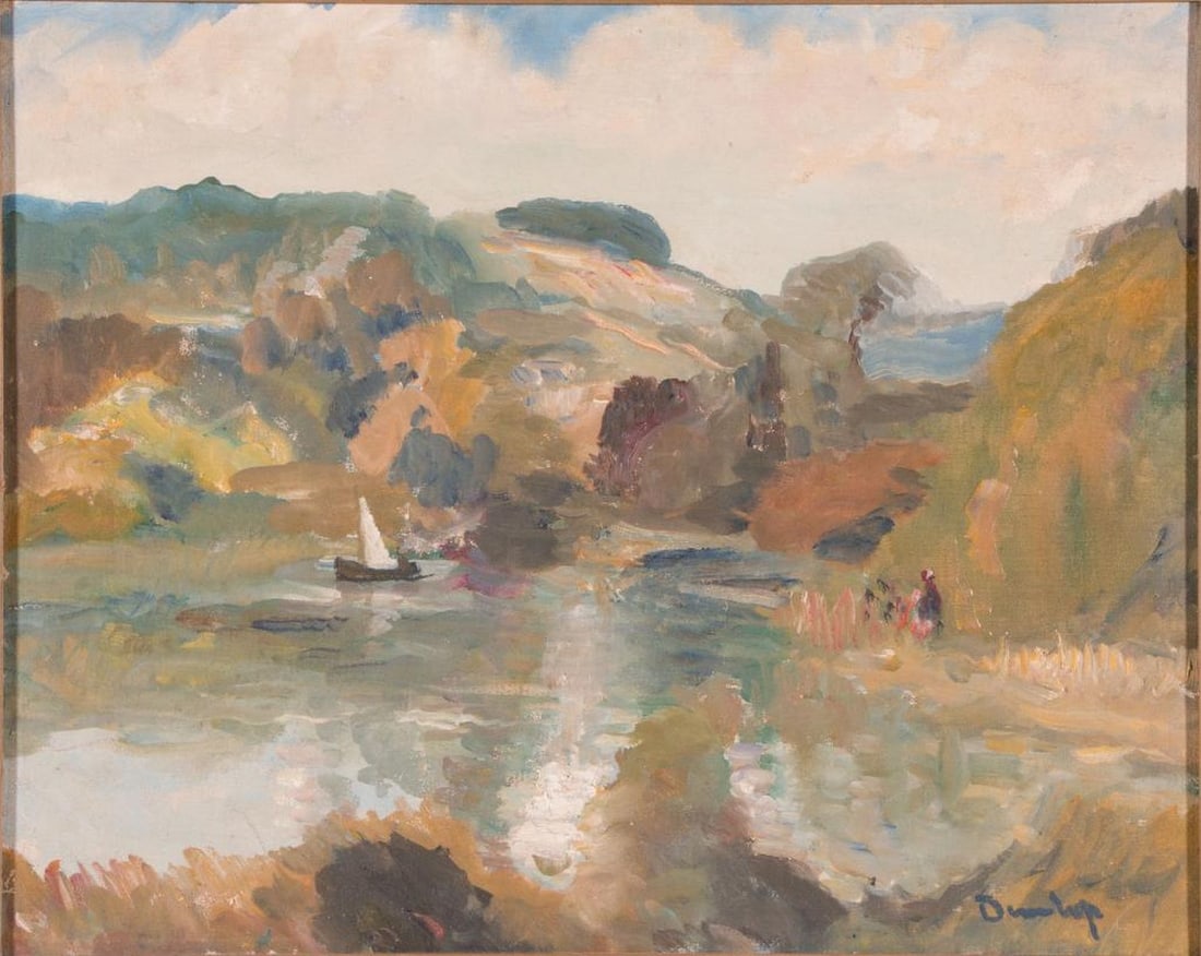 A Lake Landscape (20th Century) - 2