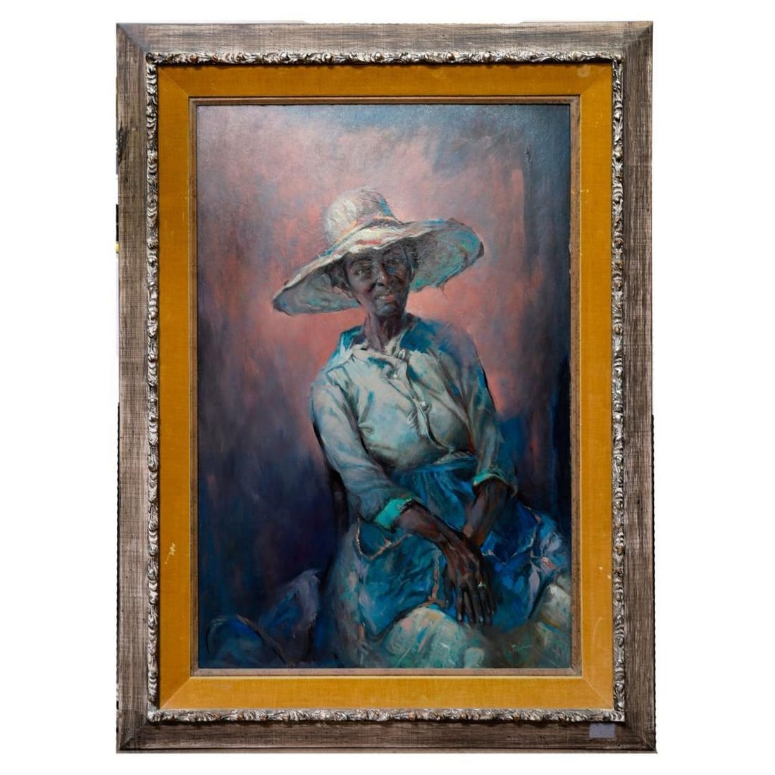 Julian Ritter (1909-2000): Artist: Julian Ritter (1909-2000). Title: "The Princess," Rosita, Puntarenas, Costa Rica. #33/35. Signature: Signed lower right. Medium: Oil on masonite. Size: 36" x 24"; frame 45 1/2" x 33