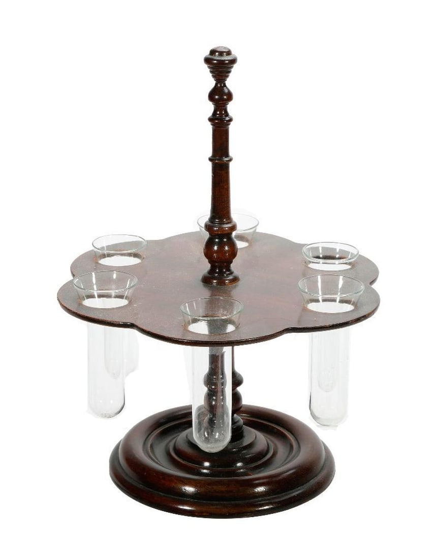 Plant Propogation Stands, with Wood Candlesticks/Dishes. - 3