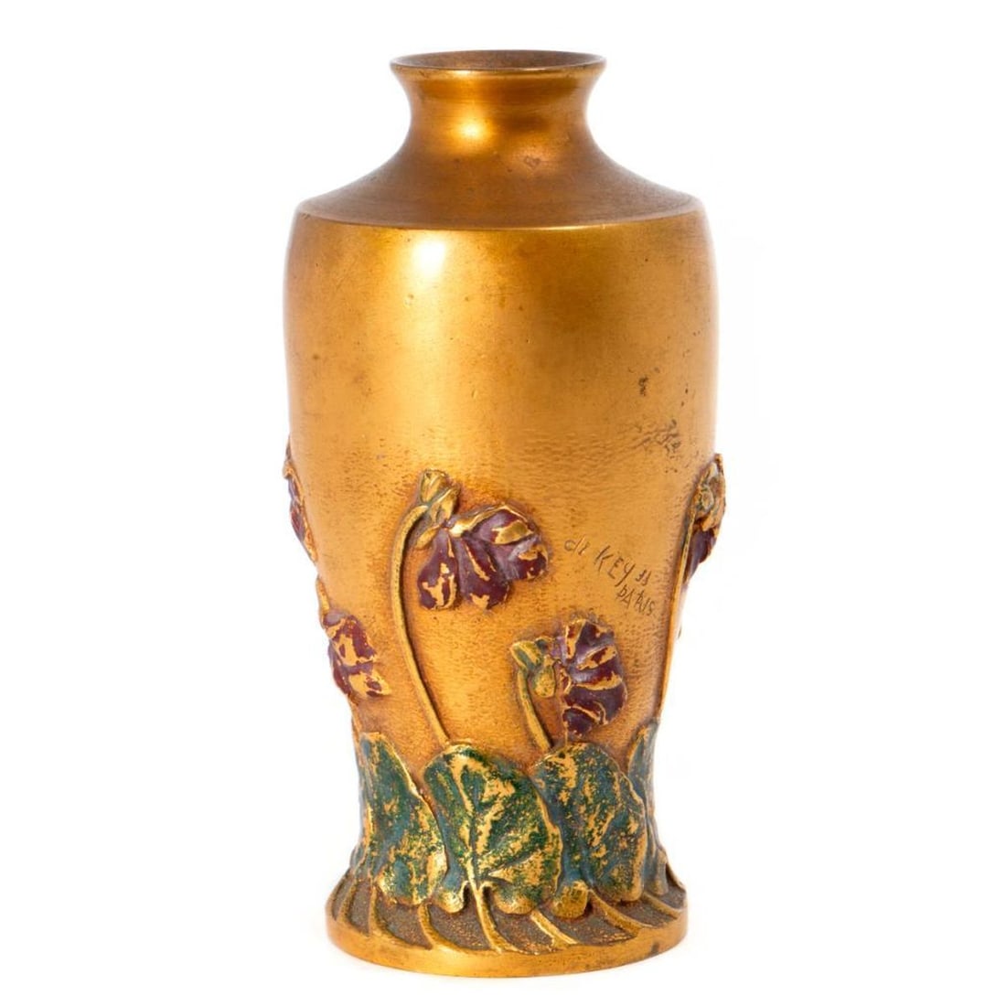 Art Nouveau Bronze Vase - 4