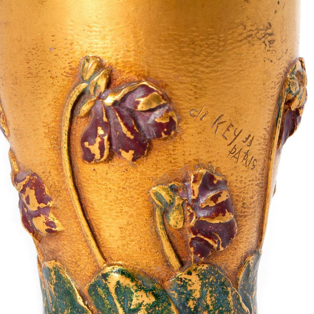 Art Nouveau Bronze Vase - 5