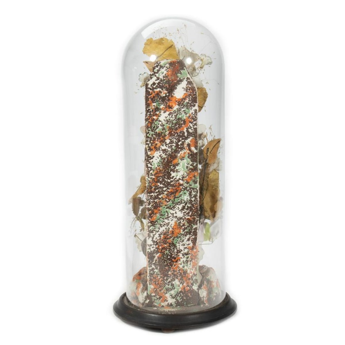 Pair Victorian Floral and Figural Domes - 5