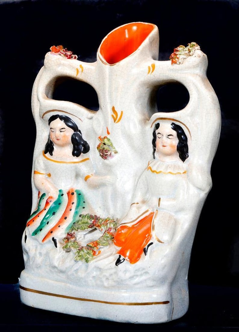 Five Staffordshire Figures Including a Cottage Pastille Burner and A Hunting Dog - 3