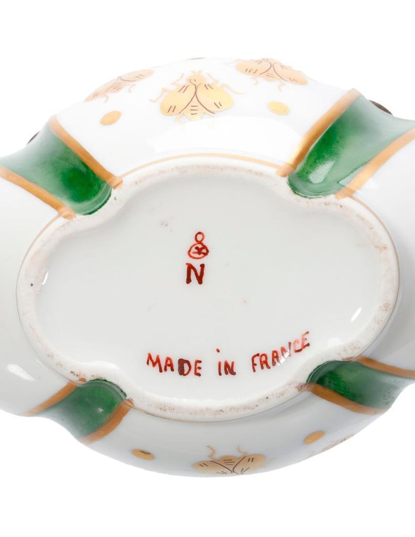 Lot of European Porcelains, Including Boxes, Inkwell and Figure - 3