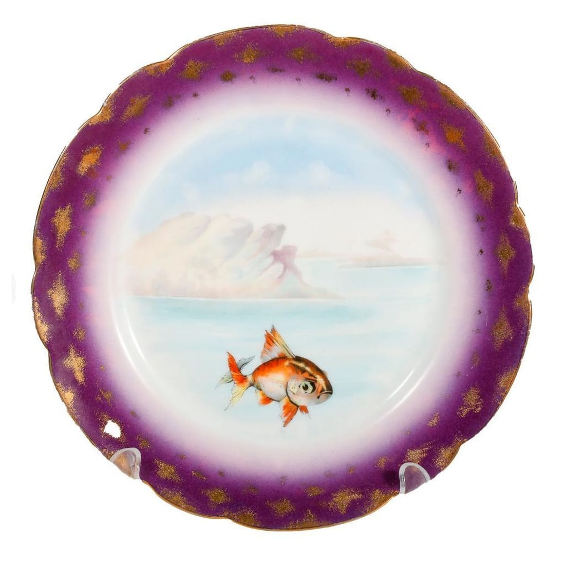 Austrian Porcelain Fish Platter and Plate Set - 3