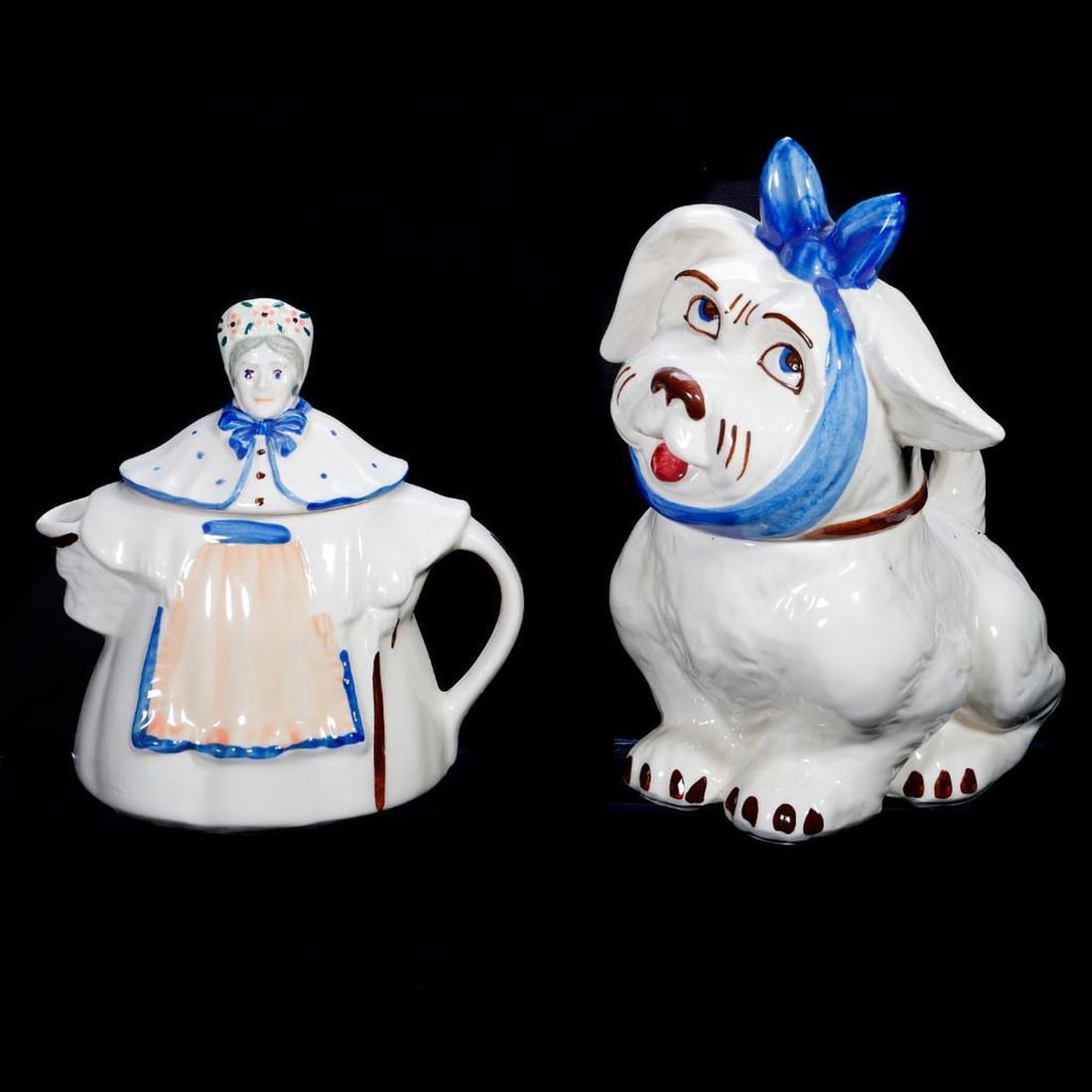 Three American Pottery Cookie Jars and a Teapot - 2