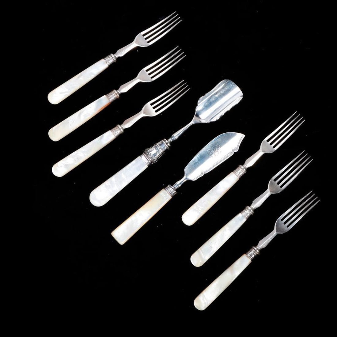 Vintage Silver Plate/Steel Knives and Forks - 3